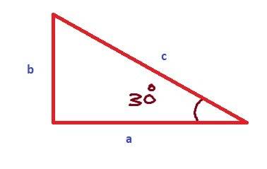 Which equation can be used to solve for b?  b = (8)tan(30o) b = b = (8)sin(30o) b =