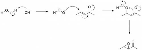 Treatment of an alpha,beta-unsaturated ketone with basic aqueous hydrogen peroxide yields an epoxy k