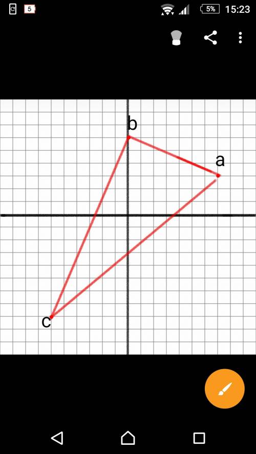 Is the triangle with the vertices a(7,3), b(0,6), and c(-6,-8) a right triangle?