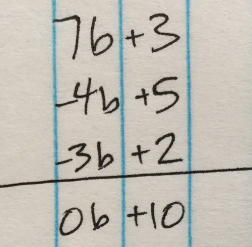 In your notebook, set up the following addition using a vertical format and find the sum of the give