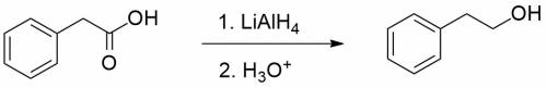 Complete the equations showing how 2−phenylethanol (c6h5ch2ch2oh) could be prepared from 2−phenyleth