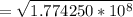 =\sqrt{1.774250*10^8}