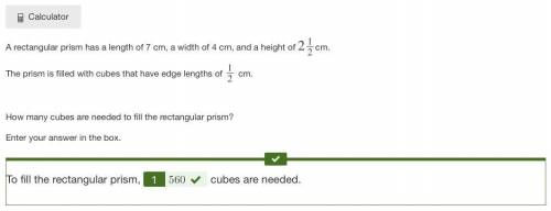 Arectangular prism with a length of 3cm, width of 4cm, and height of 5cm is packed with cubes whose