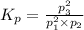 K_p=\frac{p_3^{2}}{p_1^{2}\times p_2}
