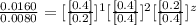 \frac{0.0160}{0.0080}= [\frac{[0.4]}{[0.2]}]^{1}[\frac{[0.4]}{[0.4]}]^{2}[\frac{[0.2]}{[0.4]}]^{z}