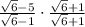 \frac{\sqrt{6}-5}{\sqrt{6}-1} \cdot \frac{\sqrt{6}+1}{\sqrt{6}+1}