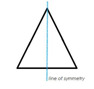 What shape have exactly one line of symmetry