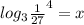 log _{3}  \frac{1}{27}^4  =x