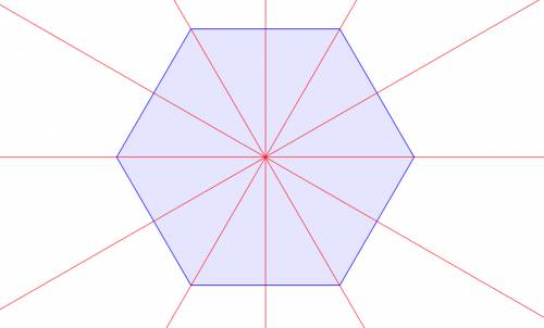 How many lines of symmetry does the hexagon have?