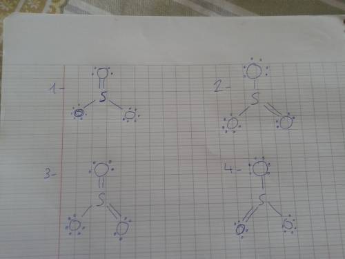What are all resonance structures for so3?