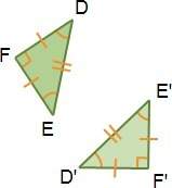 Atransformation of δdef results in δd'e'f'. which transformation maps the pre-image to the image? t