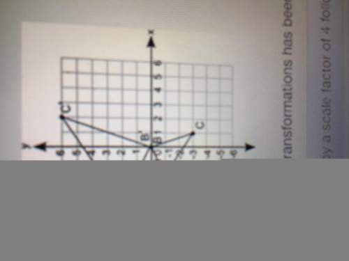 Two similar triangles are shown on the coordinate grid: (there’s a pic attached) which set of tran