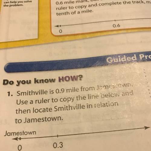 Smithville is 0.9 from jamestown,then locate smithville in relation to jamestown