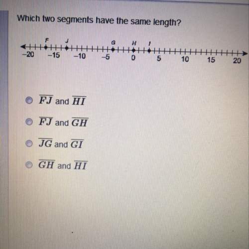 Which two segments have the same length