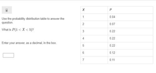 Doing a ! only got an hour: ( use the probability distribution table to answer the question. what i