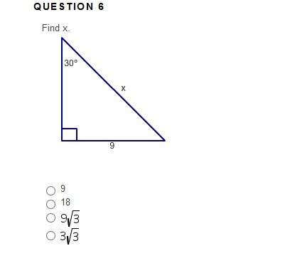 Find x. (photo attached below) a b c d