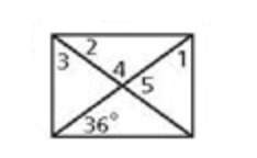 The shape is a rectangle, will you me find the angle measures of 1,2 and 3?