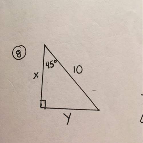 How do i solve this 45 45 90 triangle