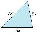 Plz is urgent 10ptsif the perimeter of the triangle shown below is 162 inches, what is the length o
