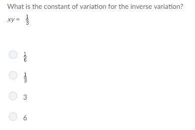 What is the constant of the variation for the inverse variation?