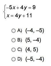 5.which of the following ordered pairs is a solution of the given system of linear equations answer