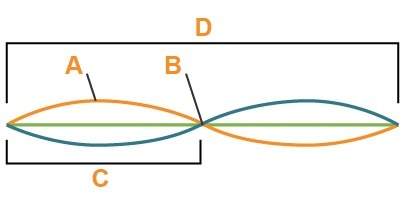Look at the diagram. which point identifies a node? a b c d