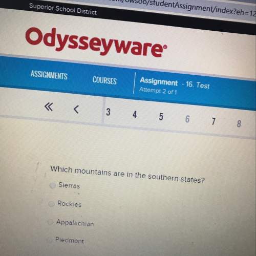 Which mountains are in the southern states?