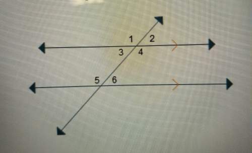 Two parallel lines are intersected by a third line so that angles 1 and 5 are congruent.which statem