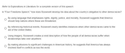 10 ! refer to explorations in literature for a complete version of this speech. in "four freedoms