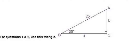 Ineed with both of these questions. 1. find the length of side b to two decimal places. 2. find the