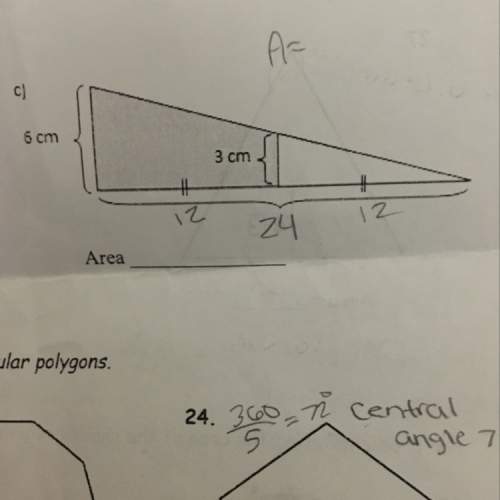 What is the area to that triangle ?