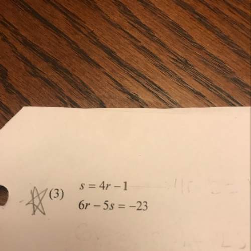 What is the answer using either the substitution method or elimination method