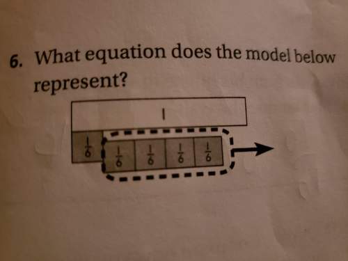 What equation does the model below represent?