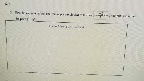 Find the equation of the line that is perpendicular to the line y=-1/3x-1 and passes through the poi