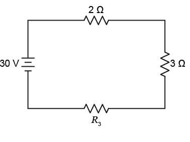 If the current in this circuit is 3 a, what must be the value of r3? it's 5 ω