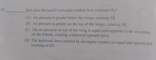 How does bernoulli's principle explain how airplanes fly? *look at picture*