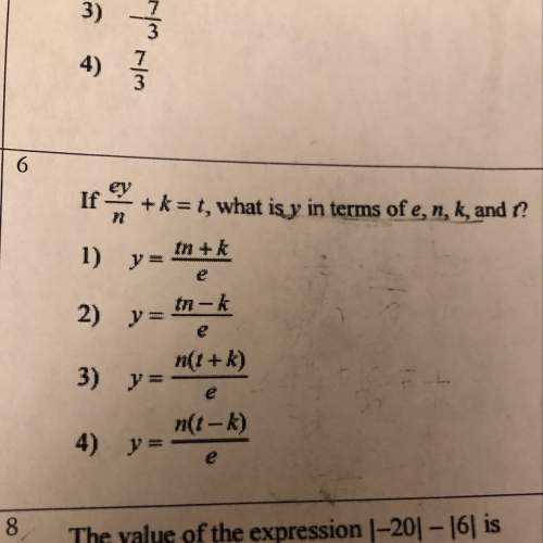 If ey/n + k = t, what is y in terms of e, n, k, and t? (a good explanation would be appreciated)