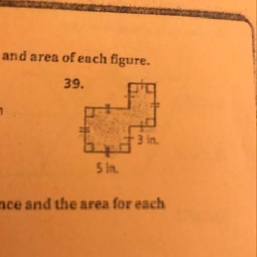 What is the perimeter and area of the figure