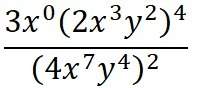 Simplify the following exponential expression. show your work step by step and list the properties o