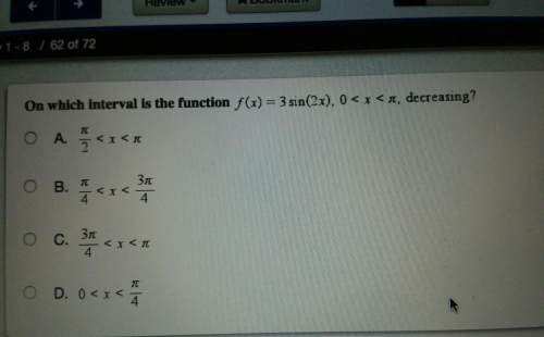 On which interval is the function decreasing