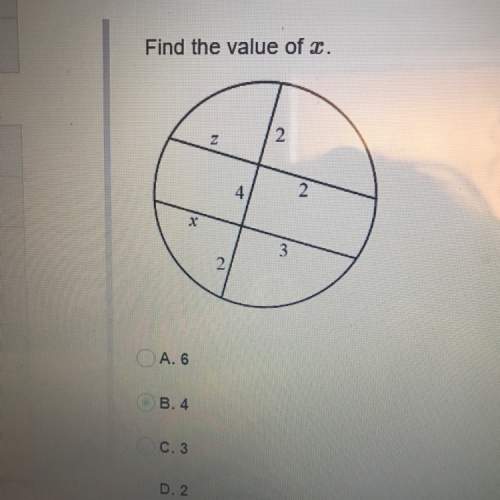 What is the value of x in the this question ?