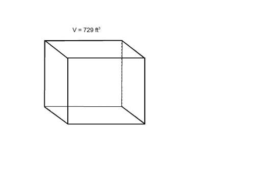What is the surface area of a cube with the volume of 729 ft?