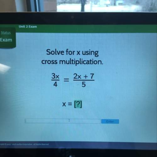 Solve for x using cross multiplication