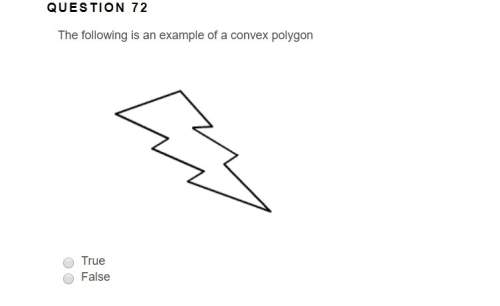 The following is an example of a convex polygon true false