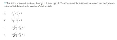 Determine the equation of the hyperbola.