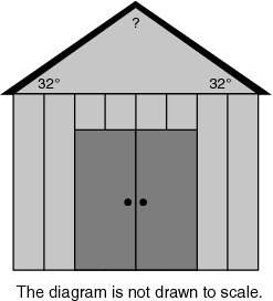 Wanna brainliest? ! ms. mcmahon is building a shed as shown. what is the measure of the angle at th