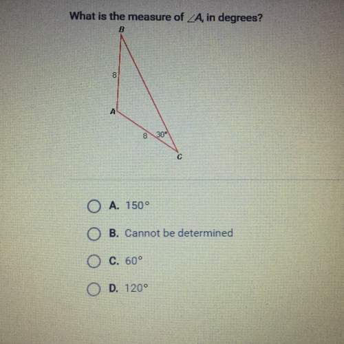 What is the measure of a in degrees.