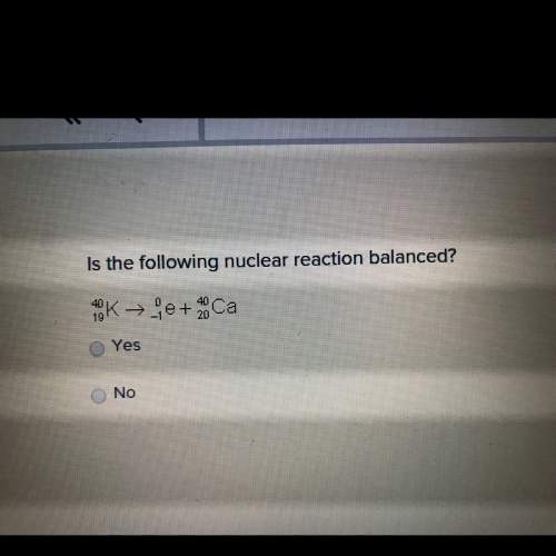Is the following nuclear reaction balanced? need answered asap!