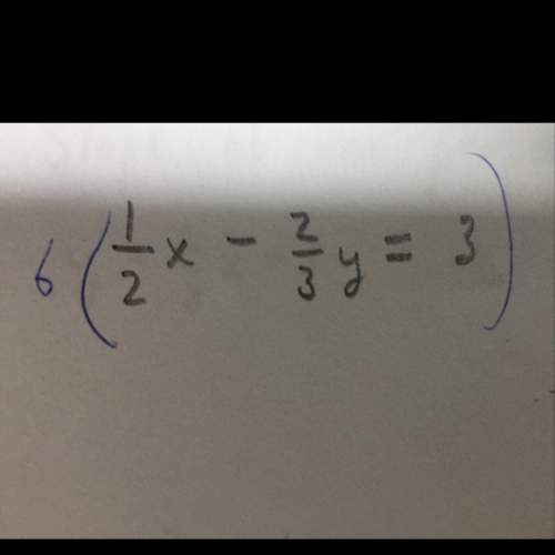 How do i put this in standard form. ax+by=c