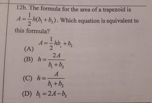 Which equation is equivalent to this formula?